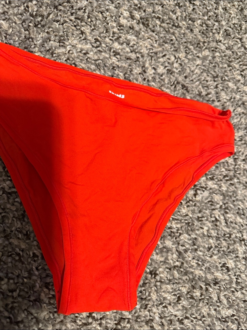 SKIMS Red High-Cut Bikini Bottom